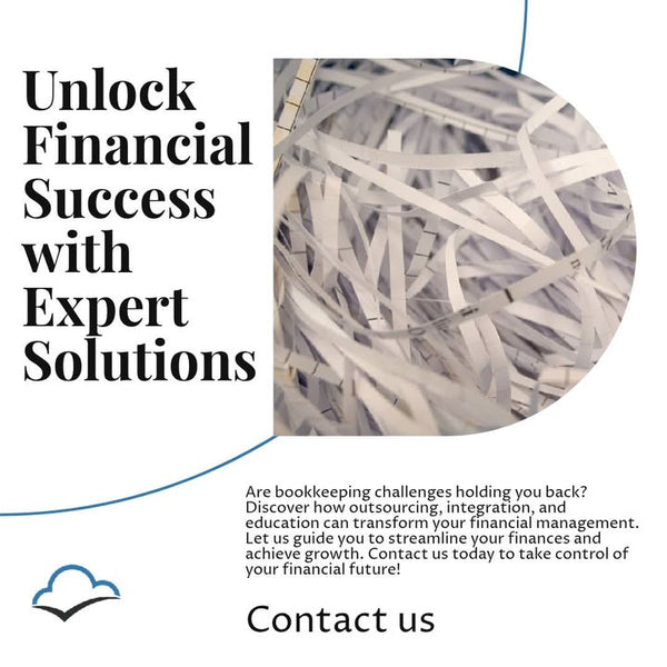 Another great framework for solving bookkeeping challenges quickly:

- Outsource.  
- Integrate.  
- Educate.  
- Grow.  

Contact us to streamline yo
