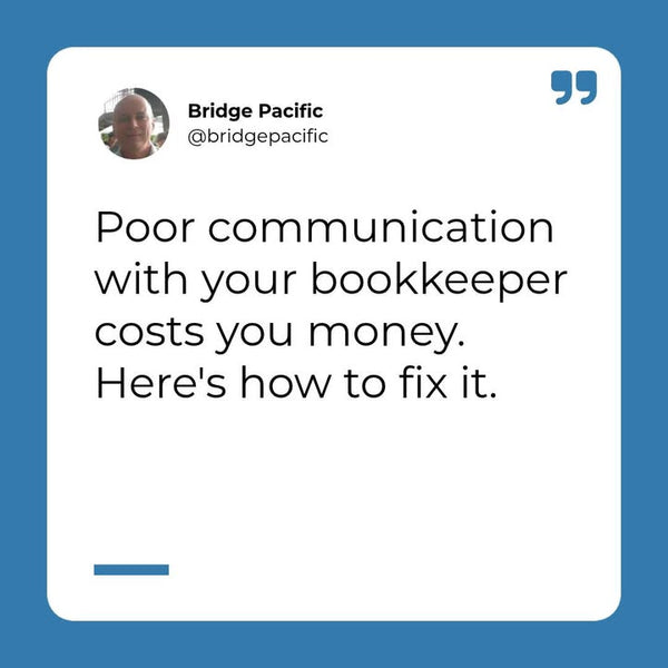 Clear communication saves time, money and headaches! 📊

Want to get the most from your bookkeeping relationship?

✅ Schedule regular check-ins
✅ Share