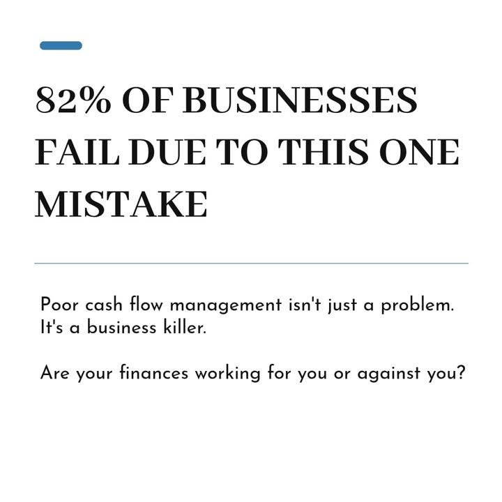 Did you know that 82% of business failures are due to poor cash flow management?

Understanding your finances isn't just good practice - it's essentia