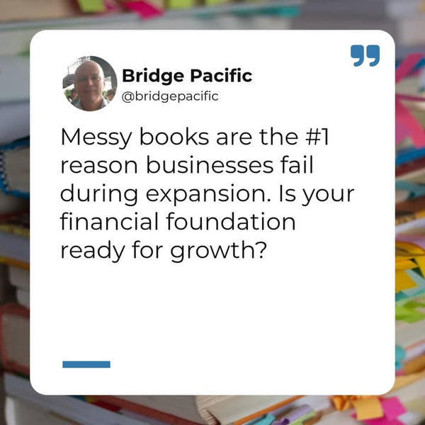 Planning to scale your business? Your bookkeeping needs to grow with you.

Before expansion, ensure you have:
• Clean financial records with no backlo