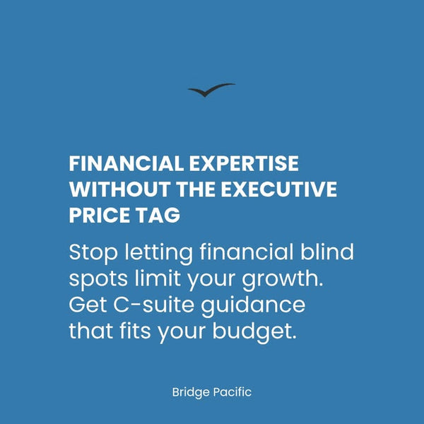 Think a Virtual CFO is just for big companies? Think again.

A Virtual CFO gives you strategic financial guidance without the full-time executive cost