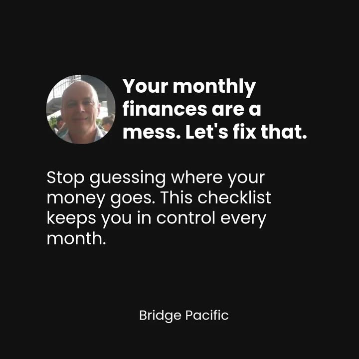 Your monthly financial check-in checklist:

1️⃣ Gather all financial statements